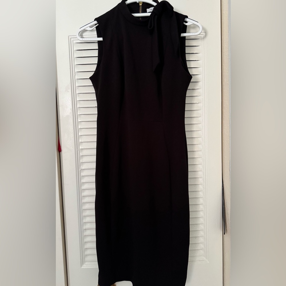 Calvin Klein Black Sleeveless Mini Dress